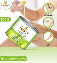 DR HONEY aloe Vera wax and wax heater strip and stick 600 gram for all skin type full body wax for man woman wax-thumb2