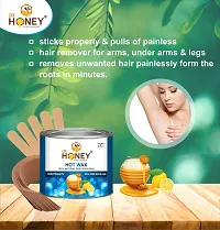 DR HONEY 600 gram Hot wax for man woman all skin type Hair Removal Wax For Arms, Legs, Chest, Back, and Full Body | Men  Women | Tan Removal | All skin Type (hot)-thumb2