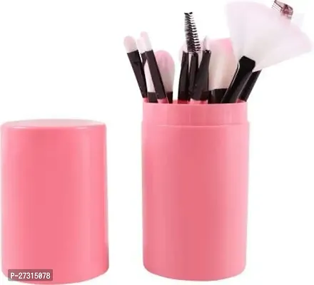 Makeup Brushes -Set of 12 Pieces (Pink)-thumb0