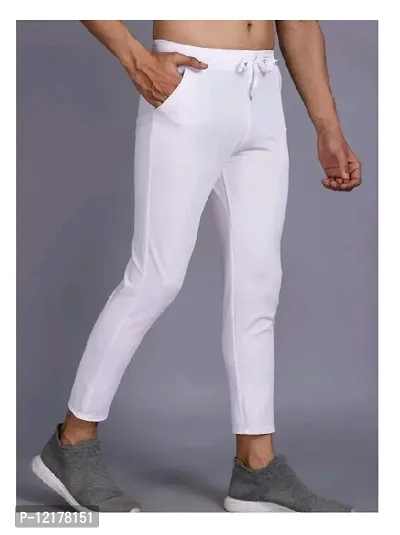 Stylish Cotton Solid Track Pant For Men-thumb0