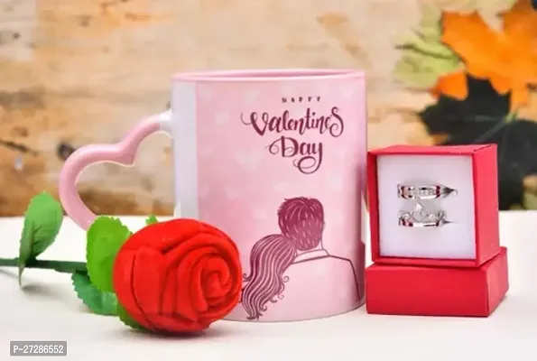 Beautiful Mug Gift Set With Kissing Couple Showpiece Combo Set For Girls Boys Wife Husband Girlfriend Boyfriend