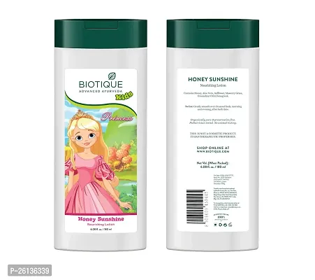 Biotique Bio Honey Sunshine Nourishing Lotion for Disney Kids for Normal Skin, 180 ml