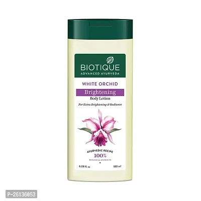Biotique White Orchid Brightening Body Lotion For Extra Brightening  Radiance (180ml, Normal Skin)