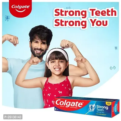 Colgate Strong Teeth, 500g, India?s No: 1 Toothpaste Brand, Calcium-boost for 2X Stronger Teeth, Prevents cavities, Whitens Teeth, Freshens Breath-thumb5