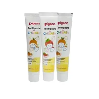 Pigeon Children Tripack Toothpaste Orange (45g, Pack of 2)  Strawberry (45g, Pack of 1)-thumb2