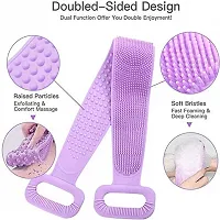 Modern Soft Silicone Double Sided Skin Scrubber-thumb1