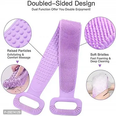 Modern Soft Silicone Double Sided Skin Scrubber-thumb2