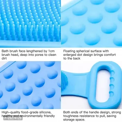 Modern Soft Silicone Double Sided Skin Scrubber-thumb4