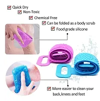 Modern Soft Silicone Double Sided Skin Scrubber-thumb1