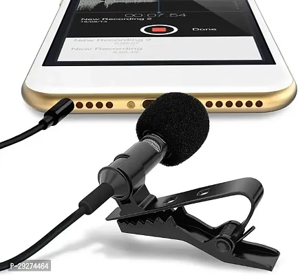 Collar Mic Clip 3.5mm (1.5 Meter) with Long Cable Microphone-thumb0