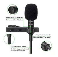 Collar Mic Clip 3.5mm (1.5 Meter) with Long Cable Microphone-thumb1