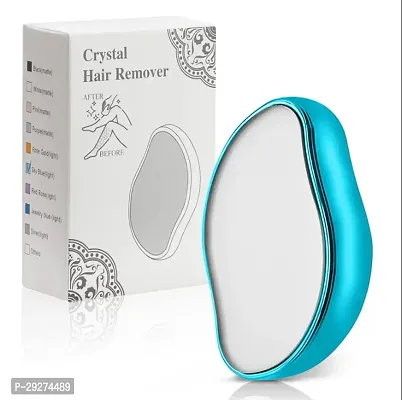 Crystal Hair remover - Reusable and Washable, Painless Exfoliation Hair Removal Tool for Unisex Arms, Legs and Back (Pack of 1, Multicolor)-thumb0