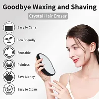 Crystal Hair Eraser for Women and Men, Magic Hair Eraser Crystal Hair Remover, Painless Exfoliation Hair Removal Tool for Arms Legs Back - Fast  Easy, Reusable  Washable, Portable Epilator-thumb1