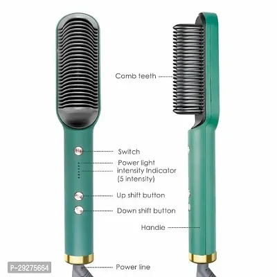 Hair Straightener Comb for Women and Men, Heating Electric Straightener with 5 Temperature Control Hair Straightener-thumb3