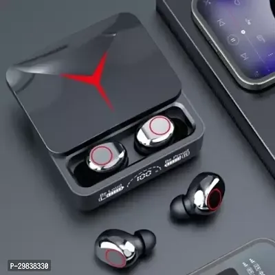 Modern Black Waterproof Built-in Mic Earbuds with Smart LED Display-thumb0