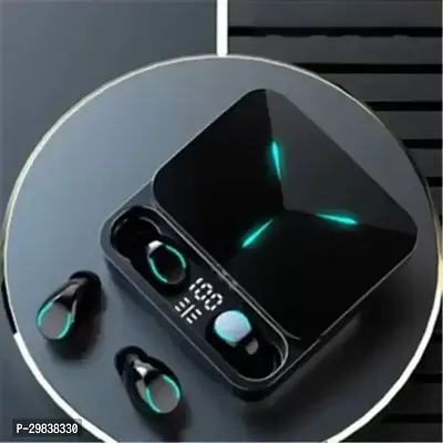 Modern Black Waterproof Built-in Mic Earbuds with Smart LED Display-thumb3