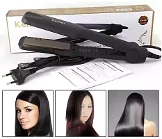 Modern Hair Styling with Ceramic Temperature Control Hair Straightener-thumb3