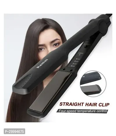 Modern Hair Styling with Ceramic Temperature Control Hair Straightener-thumb2