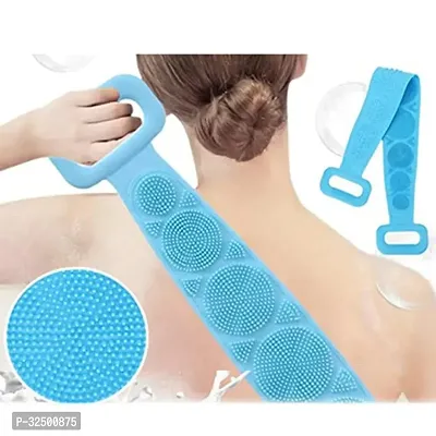 Useful Silicone Double Side Bathing Brush for Skin Deep Cleaning and Body Scrubbing