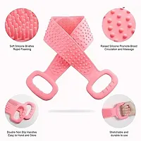 Useful Silicone Double Side Bathing Brush for Skin Deep Cleaning and Body Scrubbing-thumb2