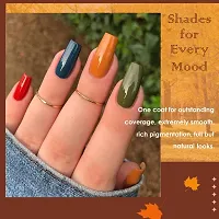 COLOR FLAME Non UV Long Lasting High Shine New Nail Polish Combo Set of 6-thumb3