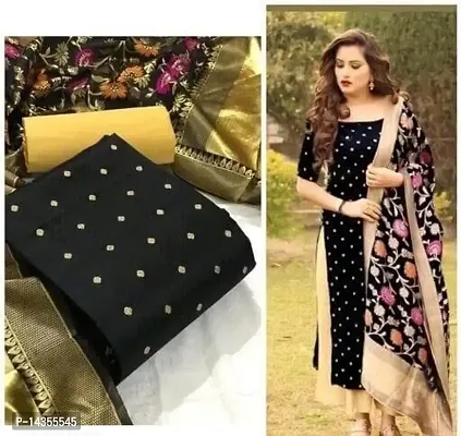 Classic Printed Dress Material with Dupatta for Women-thumb0