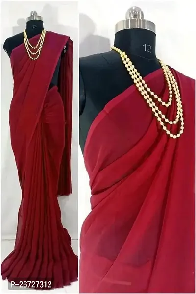 Classic Georgette Saree with Blouse piece for Women