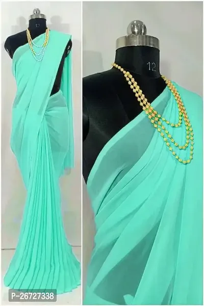 Classic Georgette Saree with Blouse piece for Women