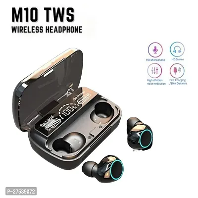 TWS M10 Bluetooth Truly Wireless in Ear Earbuds with Mic in-Built Gaming Mode Bluetooth Headset-thumb0