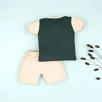 Macitoz Cotton half sleeve T-shirt and Shorts Set for Baby Boys with button | halfsleeve Tees and Shorts | Casual & Party Wears forr babyboys-thumb2