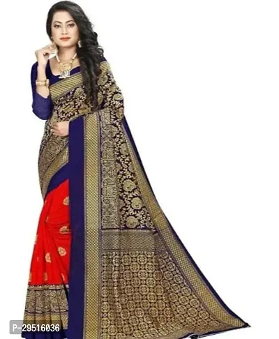 Stylish Georgette Printed Saree with Blouse Piece-thumb0