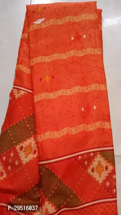 Stylish Georgette Printed Saree with Blouse Piece-thumb0