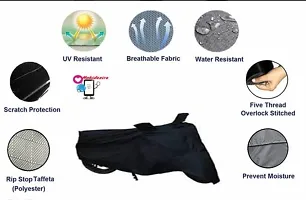 Essential Black Polyester Dust And Waterproof Bike Body Cover For Honda Navi-thumb2