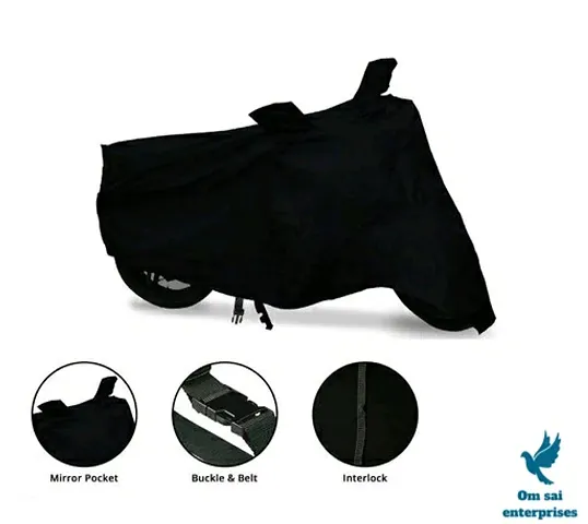 Best Quality Black Polyester Dust And Waterproof Bike Body Cover