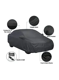 Essential Black Polyester Dust And Waterproof Car Body Cover For Chevolet Beat (Side Mirror Pocket)-thumb2