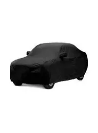 Essential Black Polyester Dust And Waterproof Car Body Cover For Hyundai EON (Side Mirror Pocket)-thumb1