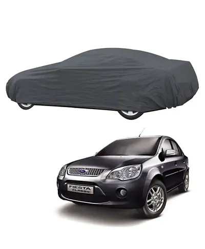 Essential Grey Polyester Dust And Waterproof Car Body Covers