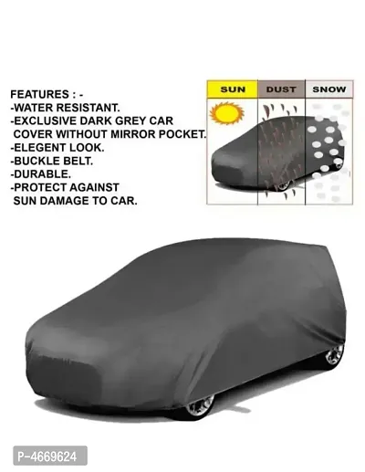 Essential Grey Polyester Dust And Waterproof Car Body Cover For Nissan Sunny-thumb2