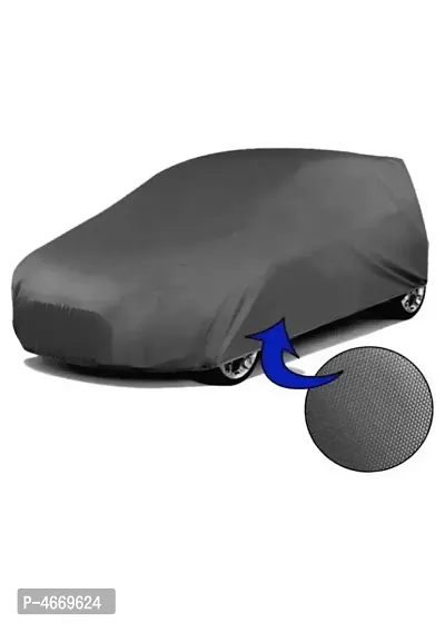 Essential Grey Polyester Dust And Waterproof Car Body Cover For Nissan Sunny-thumb4