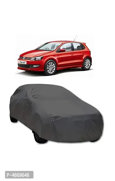 Essential Grey Polyester Dust And Waterproof Car Body Cover For Volkswagen Polo-thumb0