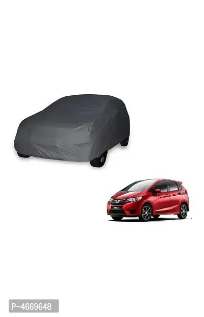 Essential Grey Polyester Dust And Waterproof Car Body Cover For Honda Jazz-thumb0