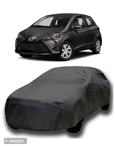 Essential Grey Polyester Dust And Waterproof Car Body Cover For Toyota Yaris-thumb0