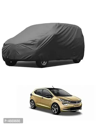 Essential Grey Polyester Dust And Waterproof Car Body Cover For Tata Altroz