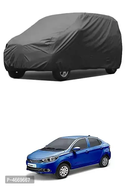 Essential Grey Polyester Dust And Waterproof Car Body Cover For Tata Tigor EV-thumb0