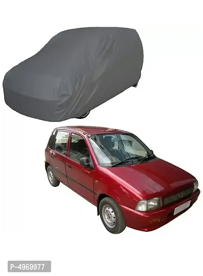 Car Body Cover For Maruti Zen Dust & Water Proof Color Grey-thumb0