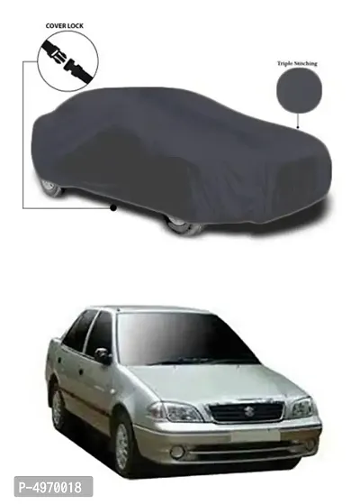 Car Body Cover For Maruti Suzuki Esteem Dust & Water Proof Color Grey-thumb0