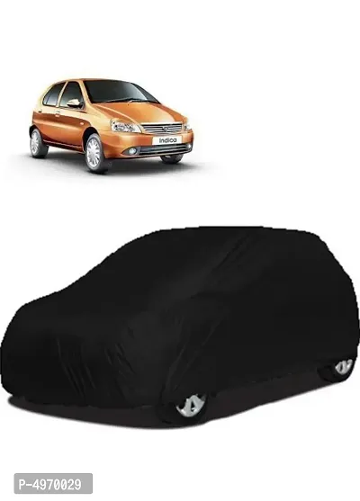 Car Body Cover For Tata Indica Dust & Water Proof Color Black-thumb0