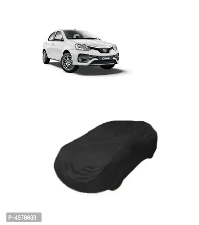 Car Body Cover For Toyota Etios Liva  Dust & Water Proof Color Black