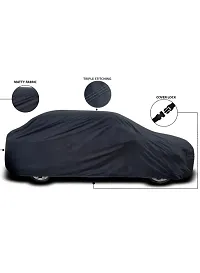 Car Body Cover For Fait Punto Evo Dust & Water Proof Color Black-thumb2