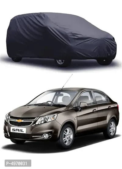 Car Body Cover For Chevrolet Sail U-VA hatchback Dust & Water Proof Color Black